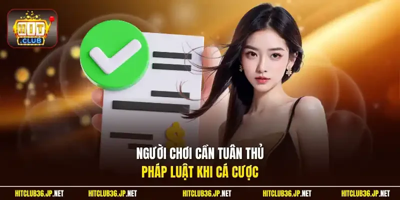 Người chơi cần tuân thủ pháp luật khi cá cược